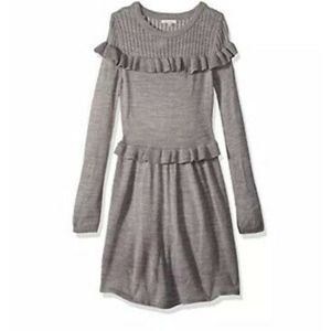 NWT Ella Moss Gray Marled Girls Dress REKD342 - 14
